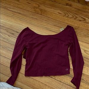 Long sleeve crop top